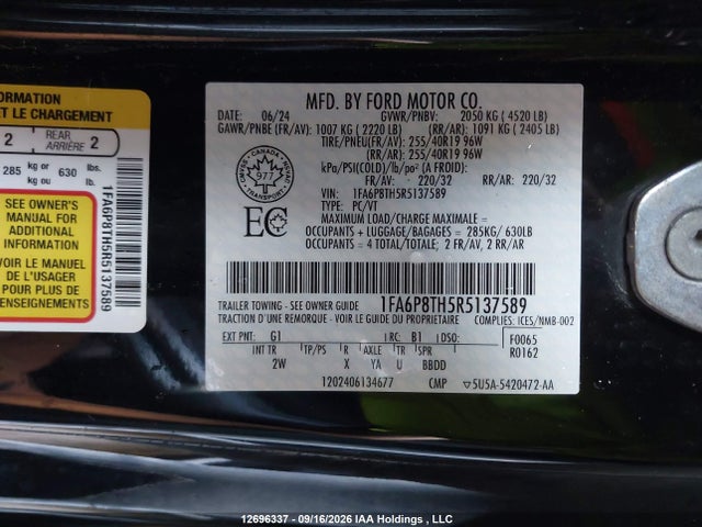 Ford Mustang Ecoboost 2024 1FA6P8TH5R5137589 Image 20
