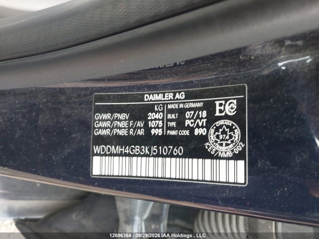 Aukcja sprzedaży 2019 Mercedes-benz B250, vin: WDDMH4GB3KJ510760, numer aukcji: 12696364