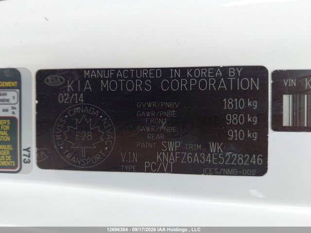 Aukcja sprzedaży 2014 Kia Forte Sx, vin: KNAFZ6A34E5228246, numer aukcji: 12696384