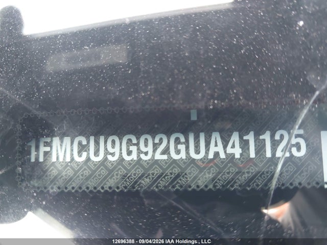 Ford ESCAPE SE 2016 1FMCU9G92GUA41125 Image 9