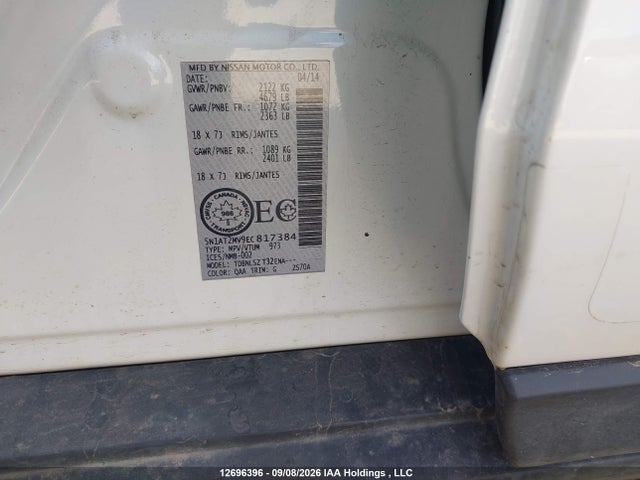 Nissan Rogue S/sl/sv 2014 5N1AT2MV9EC817384 Image 18