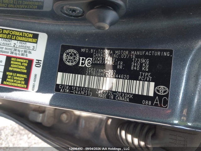 Toyota Corolla S 2016 2T1BURHE2GC644620 Image 20