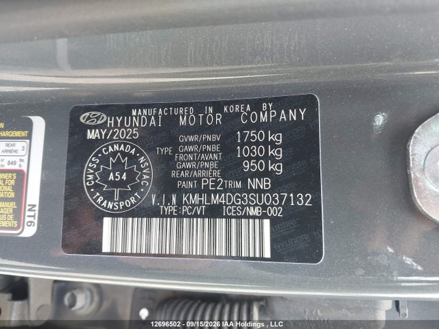 Aukcja sprzedaży 2025 Hyundai Elantra Preferred, vin: KMHLM4DG3SU037132, numer aukcji: 12696502