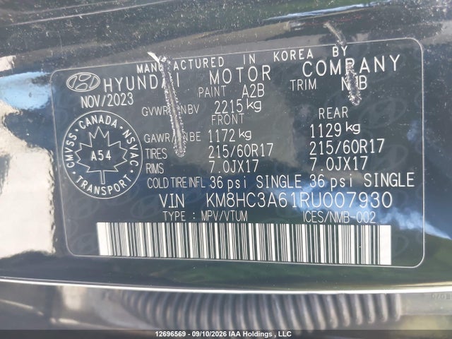 Hyundai Kona Sel 2024 KM8HC3A61RU007930 Image 9