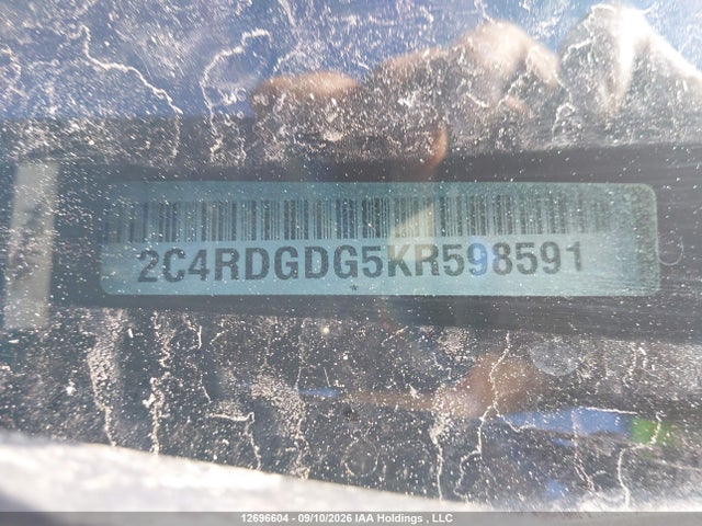 Продажа на аукционе авто 2019 Dodge Grand Caravan Crew, vin: 2C4RDGDG5KR598591, номер лота: 12696604