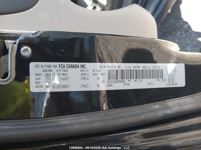 Продажа на аукционе авто 2019 Dodge Grand Caravan Crew, vin: 2C4RDGDG5KR598591, номер лота: 12696604