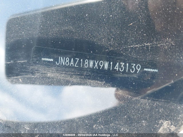 12696609 :رقم المزاد ، JN8AZ18WX9W143139 vin ، 2009 Nissan Murano S/sl/le مزاد بيع