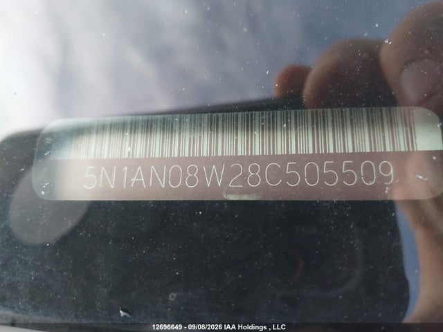 12696649 :رقم المزاد ، 5N1AN08W28C505509 vin ، 2008 Nissan Xterra Off Road/s/se مزاد بيع