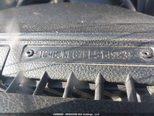 12696650 :رقم المزاد ، 1C4BJWEG7FL514983 vin ، 2015 Jeep Wrangler Unlimited Sahara مزاد بيع