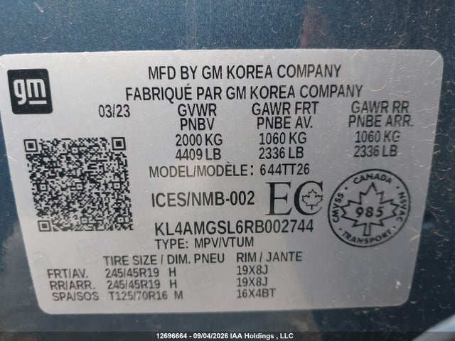 Продажа на аукционе авто 2024 Buick Encore Gx Avenir Awd, vin: KL4AMGSL6RB002744, номер лота: 12696664