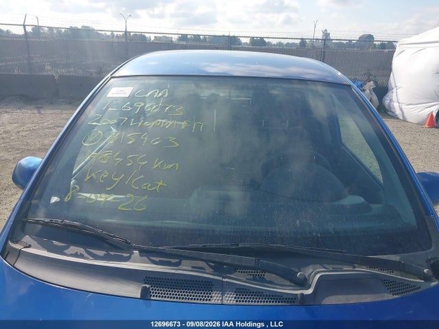 12696673 :رقم المزاد ، JHMGD38477S815403 vin ، 2007 Honda Fit مزاد بيع