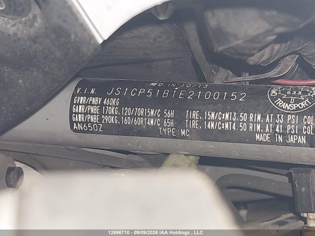 Suzuki An650 A 2014 JS1CP51B1E2100152 Image 10