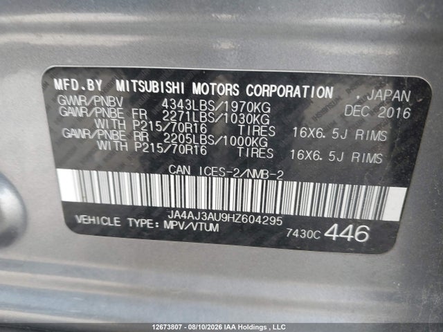 Mitsubishi RVR SE 2017 JA4AJ3AU9HZ604295 Image 18
