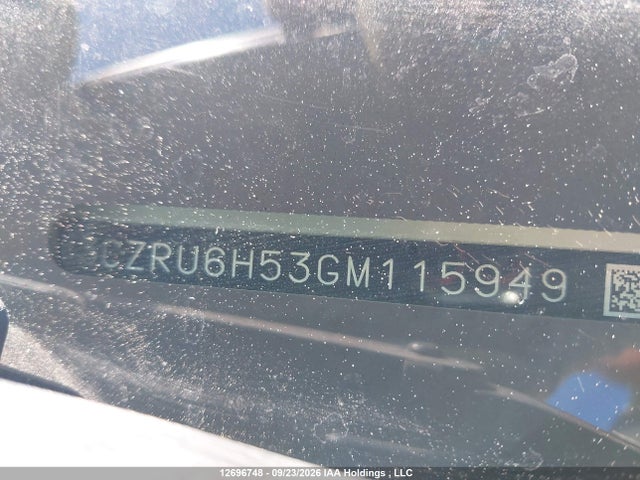 Продажа на аукционе авто 2016 Honda Hr-v, vin: 3CZRU6H53GM115949, номер лота: 12696748