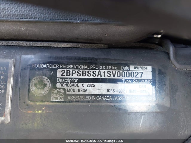 Skidoo Skidoo. 2025 2BPSBSSA1SV000027 Image 9