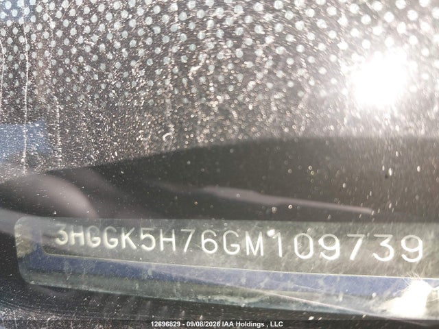 2016 Honda Fit Ex მანქანა იყიდება აუქციონზე, vin: 3HGGK5H76GM109739, აუქციონის ნომერი: 12696829