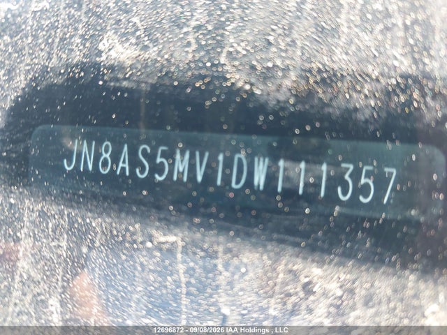 2013 Nissan Rogue Sv მანქანა იყიდება აუქციონზე, vin: JN8AS5MV1DW111357, აუქციონის ნომერი: 12696872