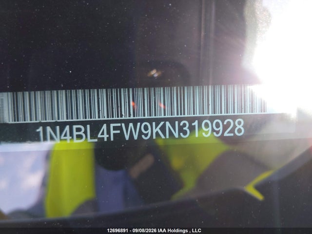 12696891 :رقم المزاد ، 1N4BL4FW9KN319928 vin ، 2019 Nissan Altima 2.5 Edition One/2.5 Platinum مزاد بيع