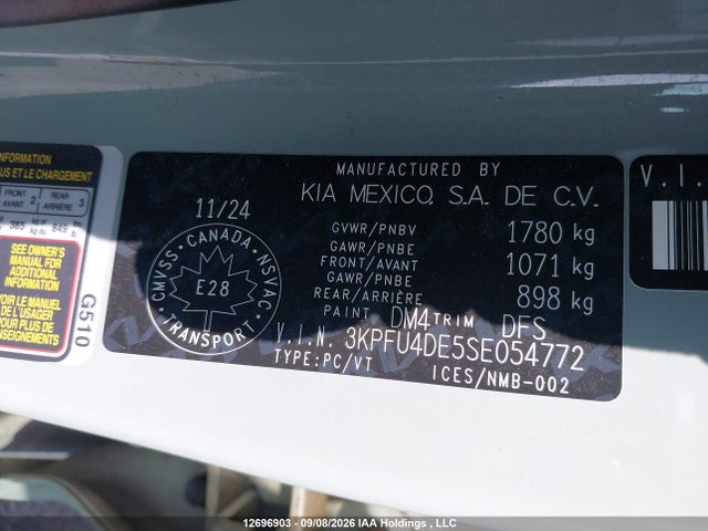 Продажа на аукционе авто 2025 Kia K4 Ex/ex+, vin: 3KPFU4DE5SE054772, номер лота: 12696903