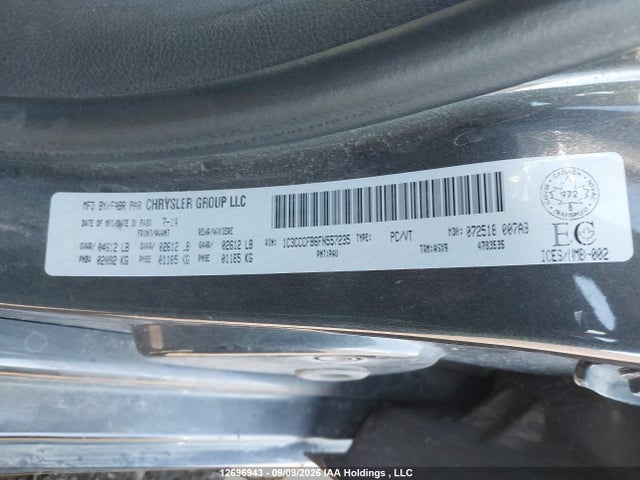 2015 Chrysler 200 Lx მანქანა იყიდება აუქციონზე, vin: 1C3CCCFB6FN557235, აუქციონის ნომერი: 12696943
