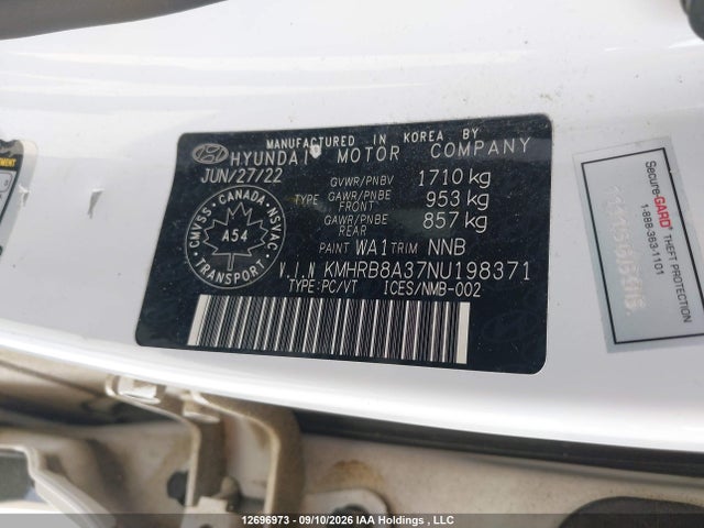 Продаж на аукціоні авто 2022 Hyundai Venue Essential Auto Ivt With Two-tone Body Colour, vin: KMHRB8A37NU198371, номер лоту: 12696973