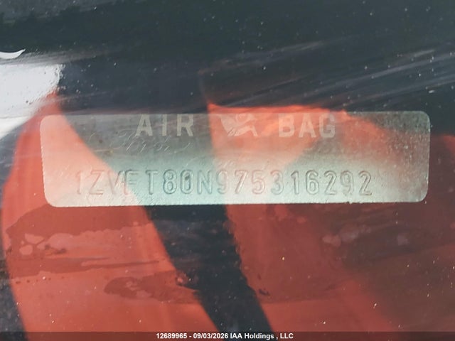 Aukcja sprzedaży 2007 Ford Mustang V6, vin: 1ZVFT80N975316292, numer aukcji: 12689965