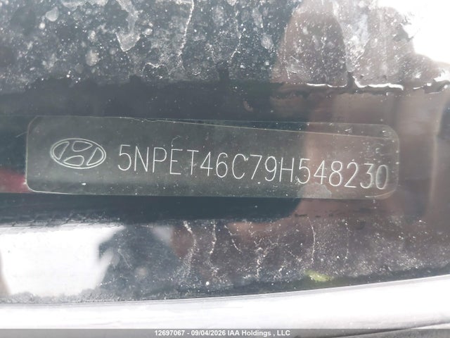 Продаж на аукціоні авто 2009 Hyundai Sonata Gl/gl Premium/gl Sport/limited, vin: 5NPET46C79H548230, номер лоту: 12697067