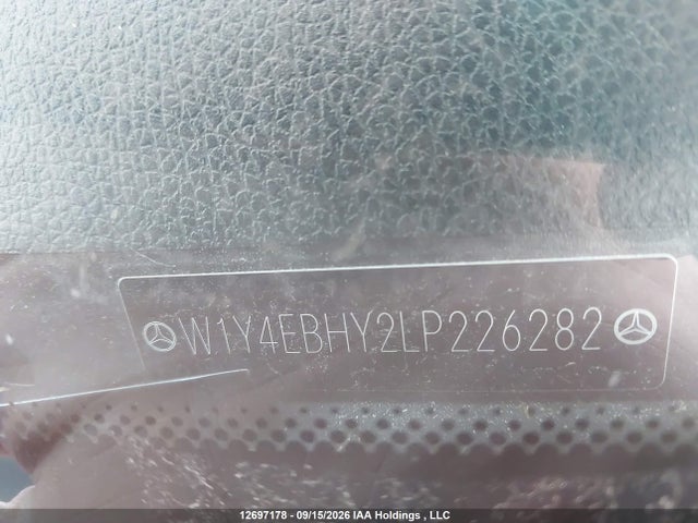 2020 Mercedes-benz Sprinter მანქანა იყიდება აუქციონზე, vin: W1Y4EBHY2LP226282, აუქციონის ნომერი: 12697178