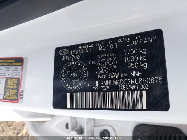 Hyundai Elantra Preferred 2024 KMHLM4DG2RU850875 Image 9