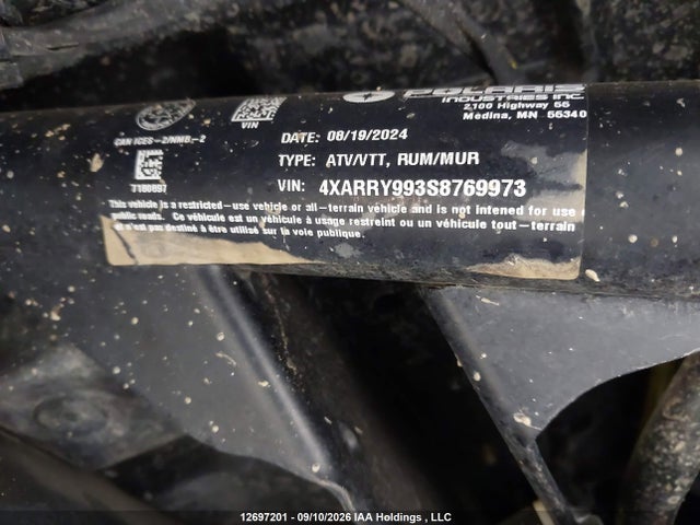 Продажа на аукционе авто 2025 Polaris Ranger Xp 1000 Northstar Ultimate, vin: 4XARRY993S8769973, номер лота: 12697201