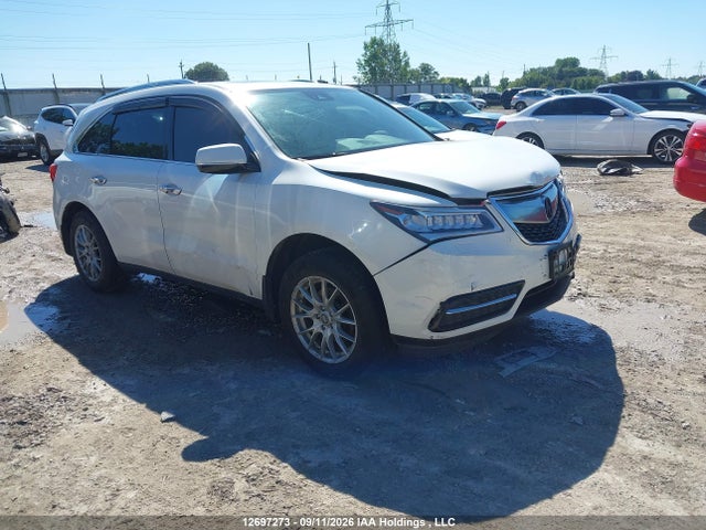 2016 Acura Mdx Navigation Package მანქანა იყიდება აუქციონზე, vin: 5FRYD4H40GB508596, აუქციონის ნომერი: 12697273