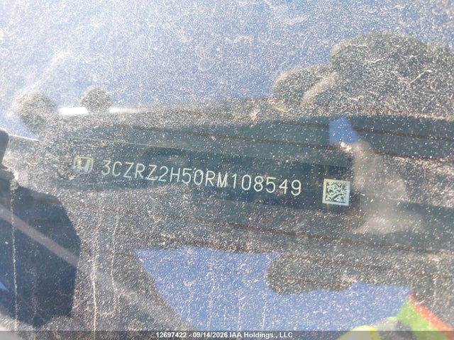 12697422 :رقم المزاد ، 3CZRZ2H50RM108549 vin ، 2024 Honda Hr-v Sport-b مزاد بيع