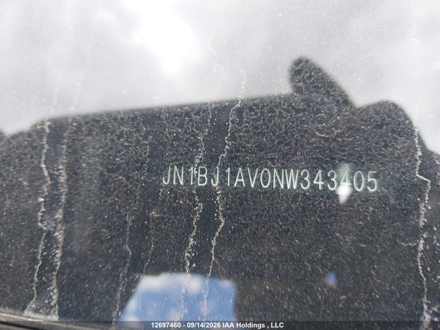 12697460 :رقم المزاد ، JN1BJ1AV0NW343405 vin ، 2022 Nissan Qashqai  S 4dr2wd مزاد بيع