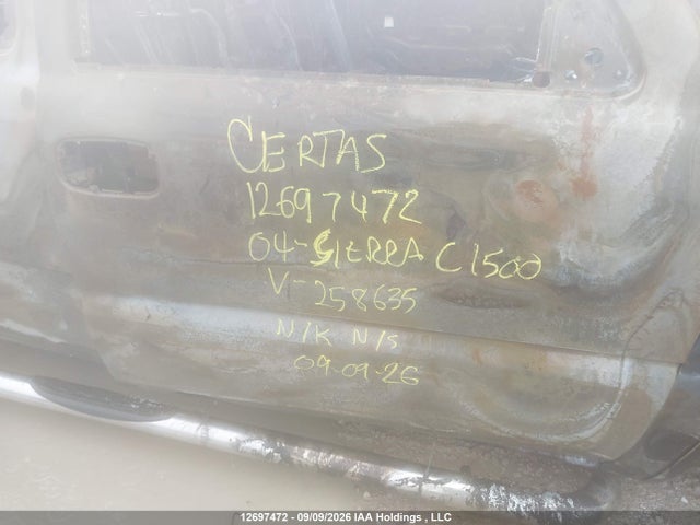 2004 Gmc New Sierra C1500 მანქანა იყიდება აუქციონზე, vin: 1GTEC19V04Z258635, აუქციონის ნომერი: 12697472