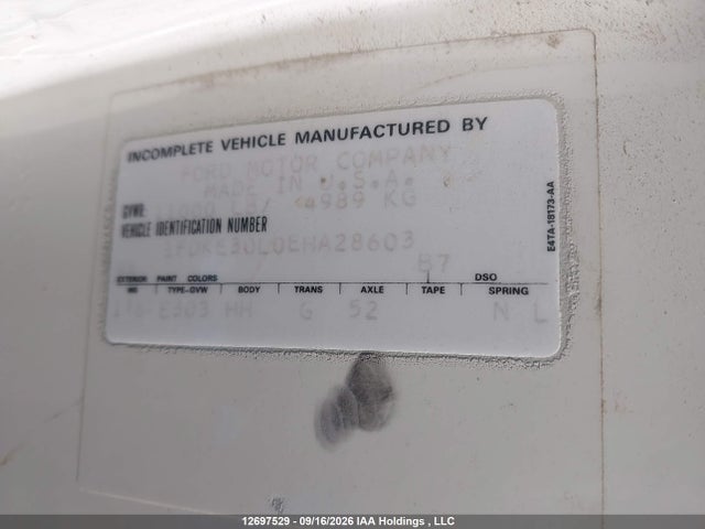 Aukcja sprzedaży 1984 Ford E350, vin: 1FDKE30L0EHA28603, numer aukcji: 12697529