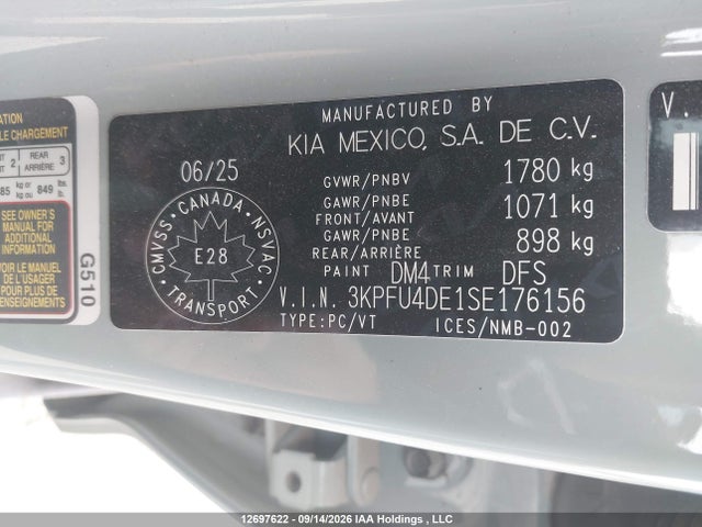 KIA K4 Ex/ex+ 2025 3KPFU4DE1SE176156 Image 9