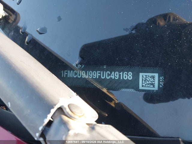 2015 Ford Escape Titanium მანქანა იყიდება აუქციონზე, vin: 1FMCU9J99FUC49168, აუქციონის ნომერი: 12697641