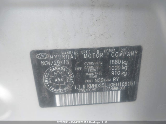 Продажа на аукционе авто 2014 Hyundai Elantra Gt, vin: KMHD35LH0EU166151, номер лота: 12697698