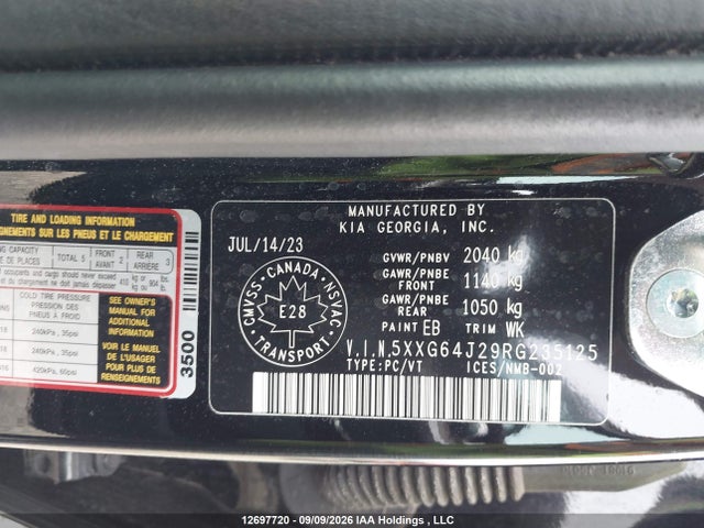 Продаж на аукціоні авто 2024 Kia K5 Gt-line, vin: 5XXG64J29RG235125, номер лоту: 12697720