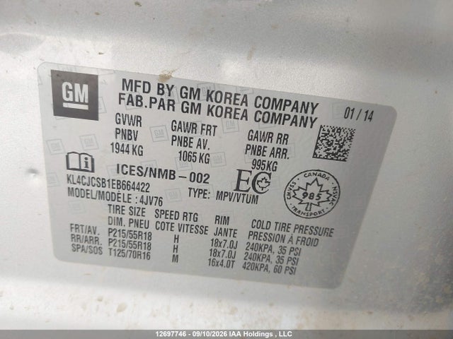 Buick Encore Leather 2014 KL4CJCSB1EB664422 Image 19
