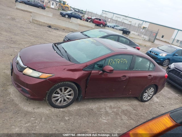 12697754 :رقم المزاد ، 2HGFB2F98CH033108 vin ، 2012 Honda Civic Ex-l مزاد بيع