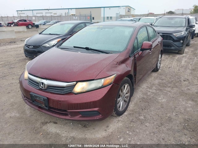 12697754 :رقم المزاد ، 2HGFB2F98CH033108 vin ، 2012 Honda Civic Ex-l مزاد بيع