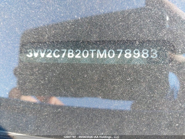 12697797 :رقم المزاد ، 3VV2C7B20TM078983 vin ، 2026 Volkswagen Taos Se Black مزاد بيع