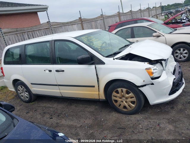 12697829 :رقم المزاد ، 2C4RDGBG1GR277187 vin ، 2016 Dodge Grand Caravan Se مزاد بيع