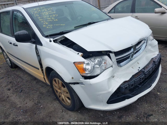 12697829 :رقم المزاد ، 2C4RDGBG1GR277187 vin ، 2016 Dodge Grand Caravan Se مزاد بيع