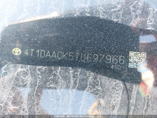 Aukcja sprzedaży 2026 Toyota Camry Xse/night Shade/le/xle/se, vin: 4T1DAACK5TU697966, numer aukcji: 12697848