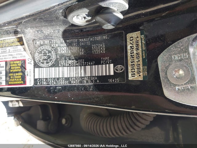 Продажа на аукционе авто 2011 Toyota Avalon Limited, vin: 4T1BK3DB4BU372447, номер лота: 12697860
