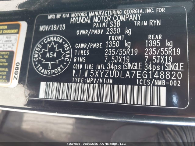 Продаж на аукціоні авто 2014 Hyundai Santa Fe Sport 2.0t Se, vin: 5XYZUDLA7EG148820, номер лоту: 12697895
