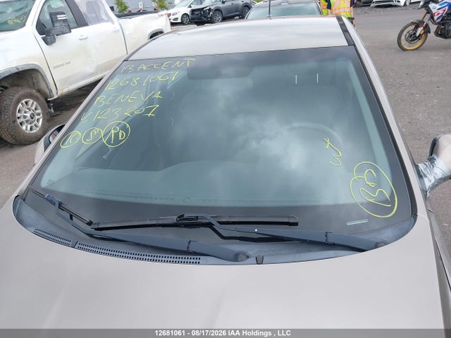 Продажа на аукционе авто 2013 Hyundai Accent Gl, vin: KMHCT5AE2DU123207, номер лота: 12681061