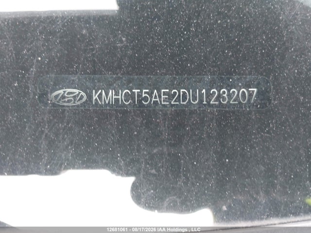 Продажа на аукционе авто 2013 Hyundai Accent Gl, vin: KMHCT5AE2DU123207, номер лота: 12681061